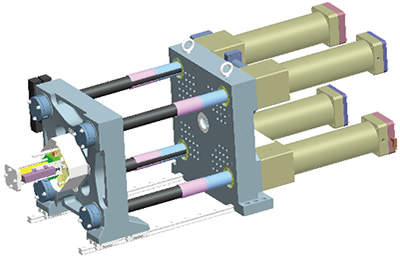 2-Platen 4-Cylinder Direct Clamping System